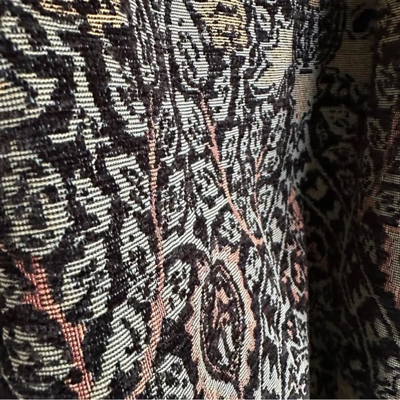 Free People We The Free Tapestry Fog Jacquard Shirt Jacket XS Boho Oversized - Picture 12 of 12